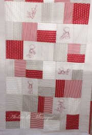 Manta redwork para niño(kit)